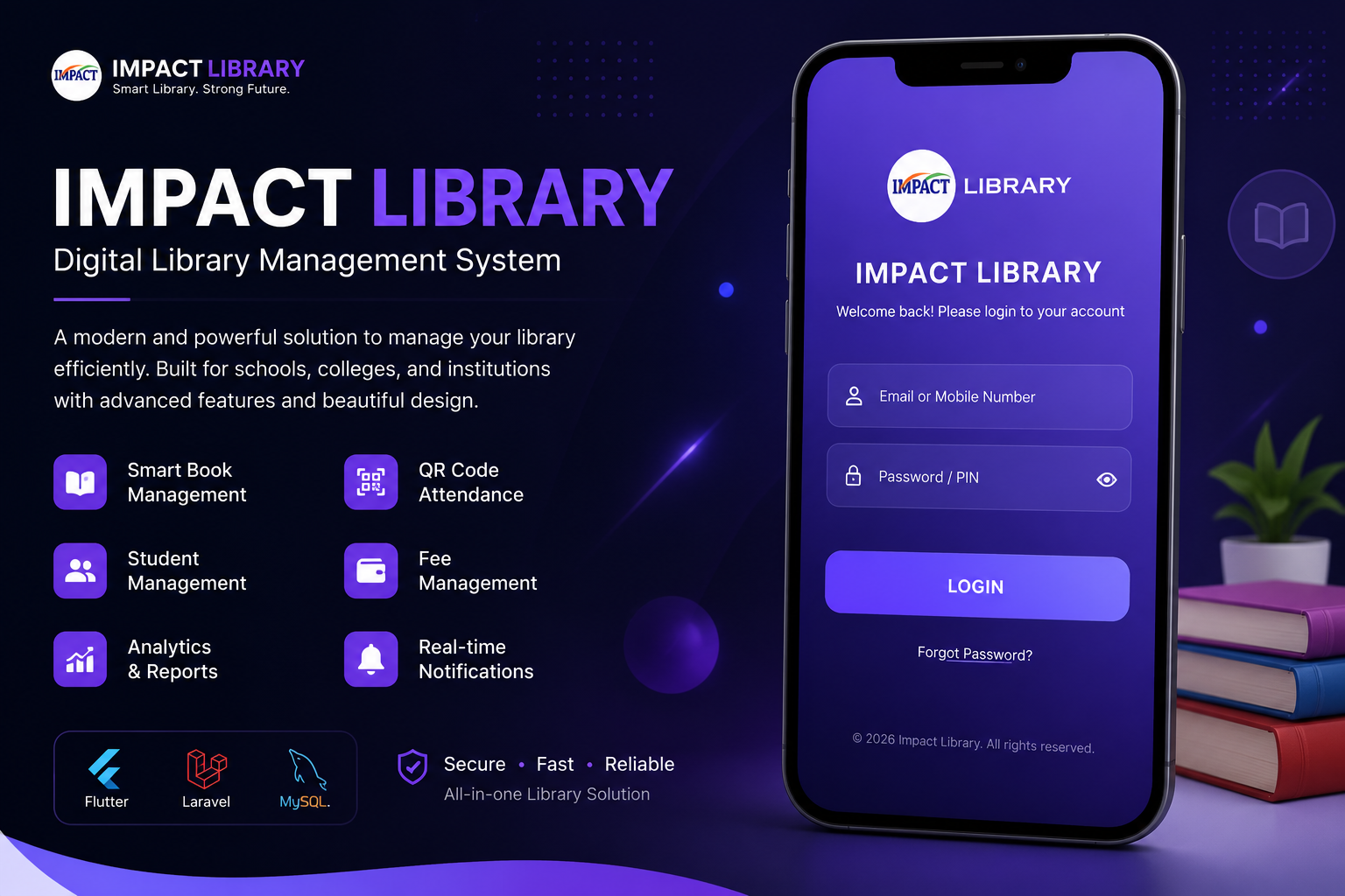 Library App – Premium Flutter Online Library Management System Source Code